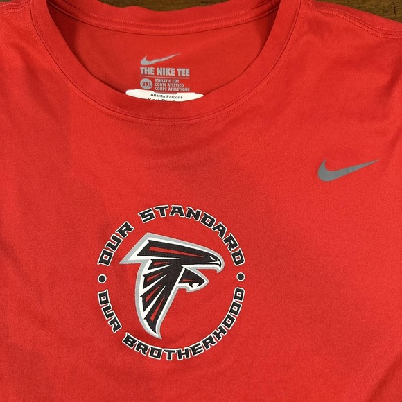 Lot of 3 Team Issued Atlanta Falcons Shirt Mens 3XL Long Sleeve Dri-FIT NFL Nike - Picture 9 of 14